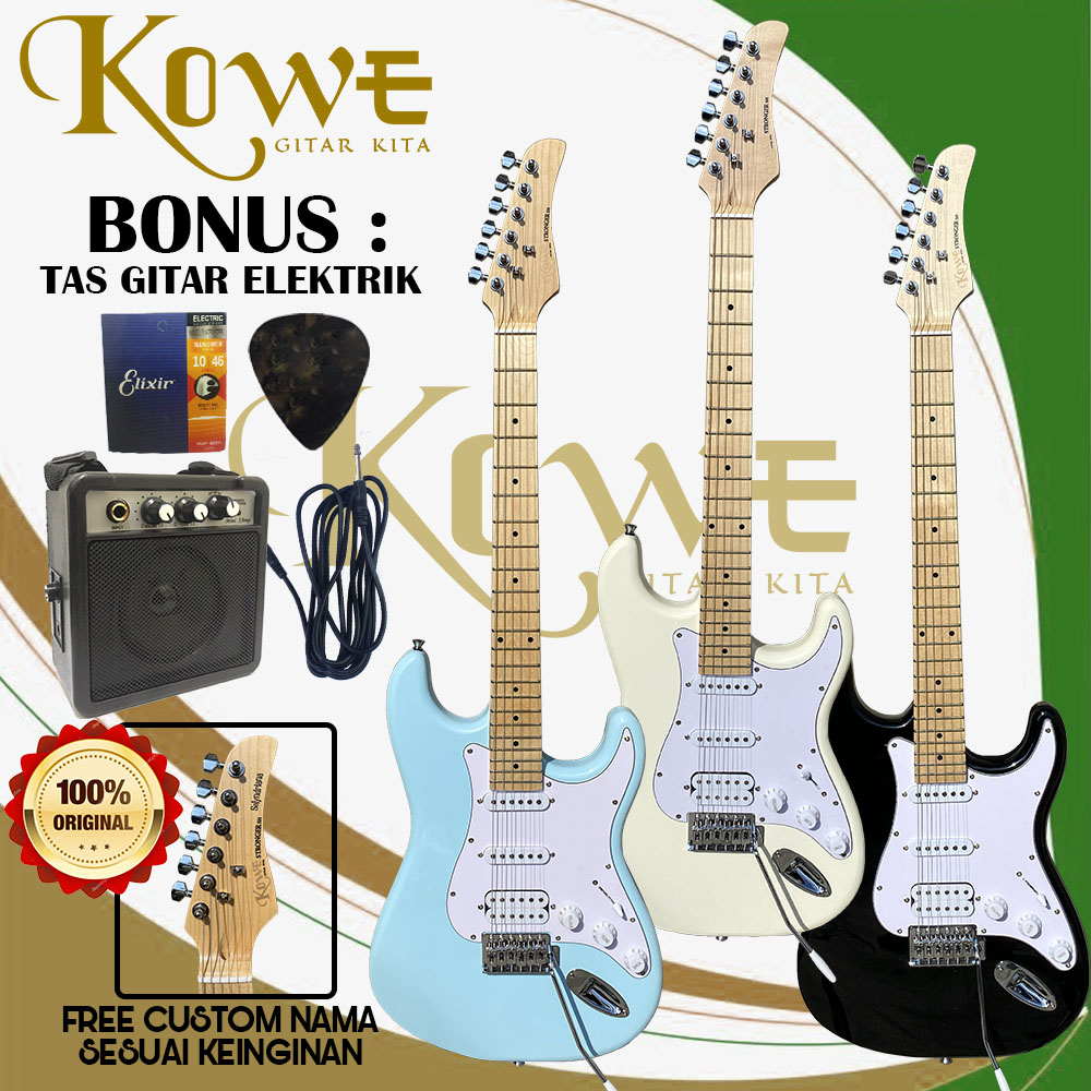 Gitar Elektrik Merk Kowe Original Pickup SSH Terbaru