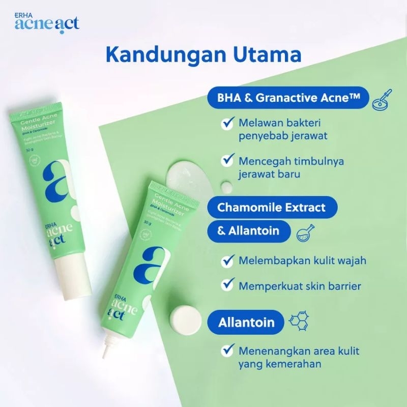 ERHA Gentle Acne Moisturizer BHA & Ceramide