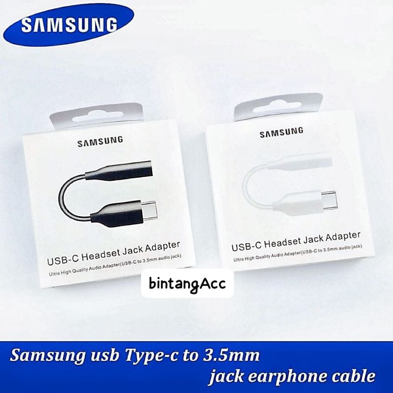 Jack Audio Headset Samsung Type C to 3,5MM Adapter Convert Audio Type C samsung