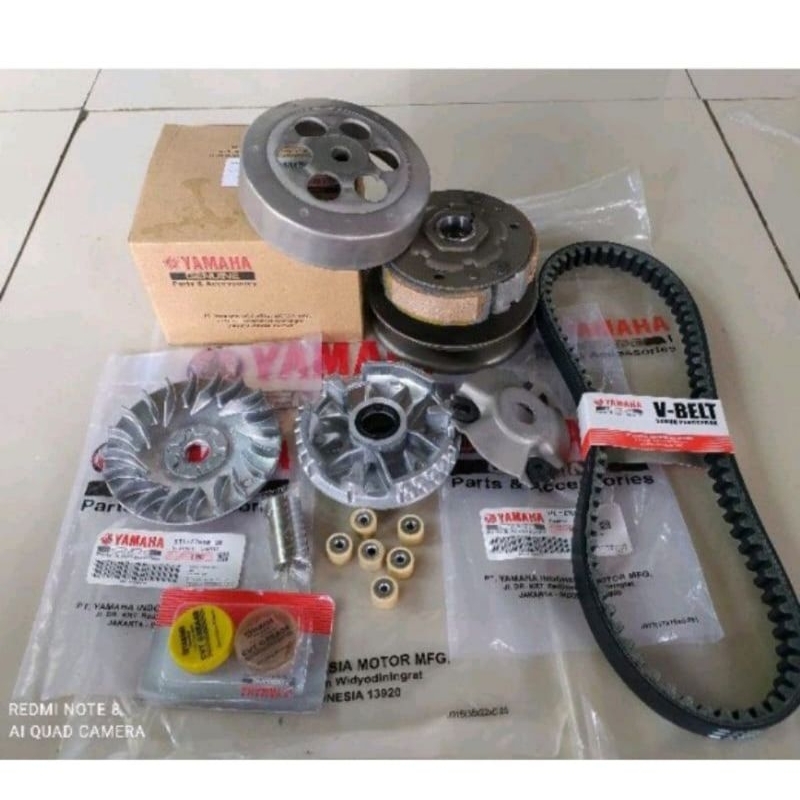 PAKET CVT LENGKAP MIO  SPORTY/ SMILE /SOUL KARBU (VANBELT +RUMAH