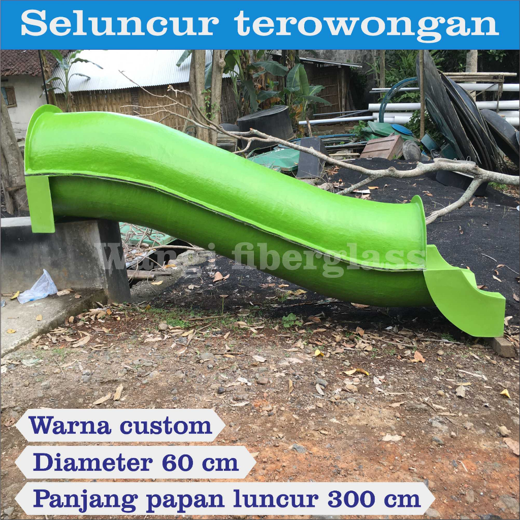 Seluncur terowongan fiberglass - perosotan terowongan indoor dan outdoor