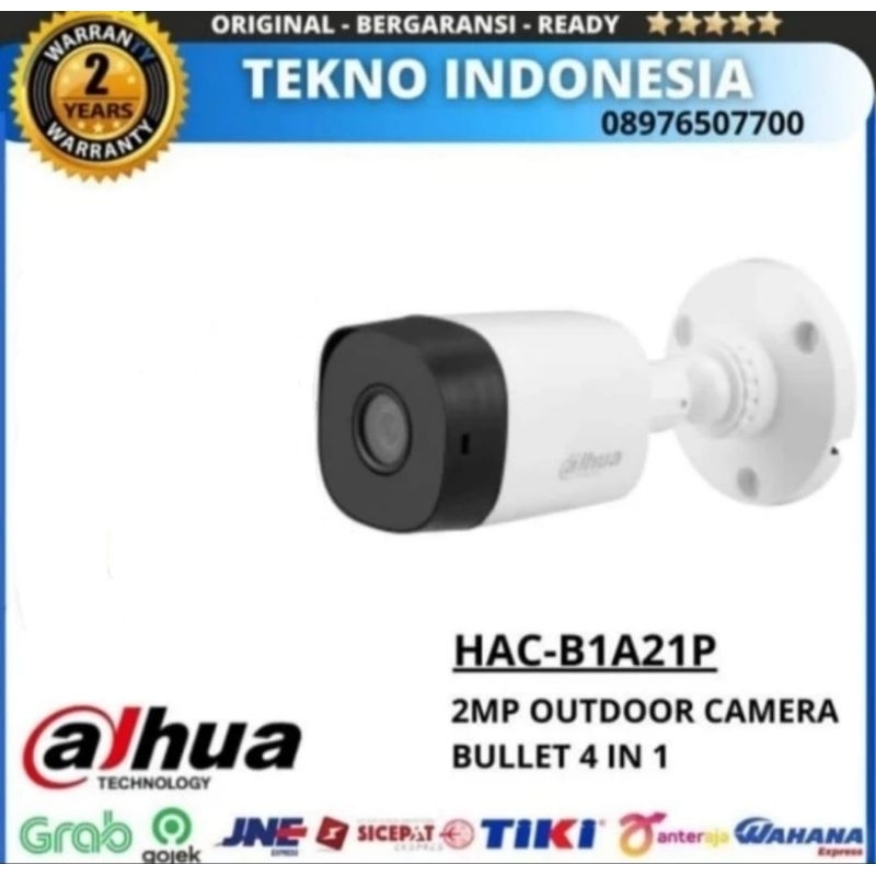 KAMERA CCTV DAHUA COOPER 2MP OUTDOOR CAMERA B1A21P BULLET 4 IN 1