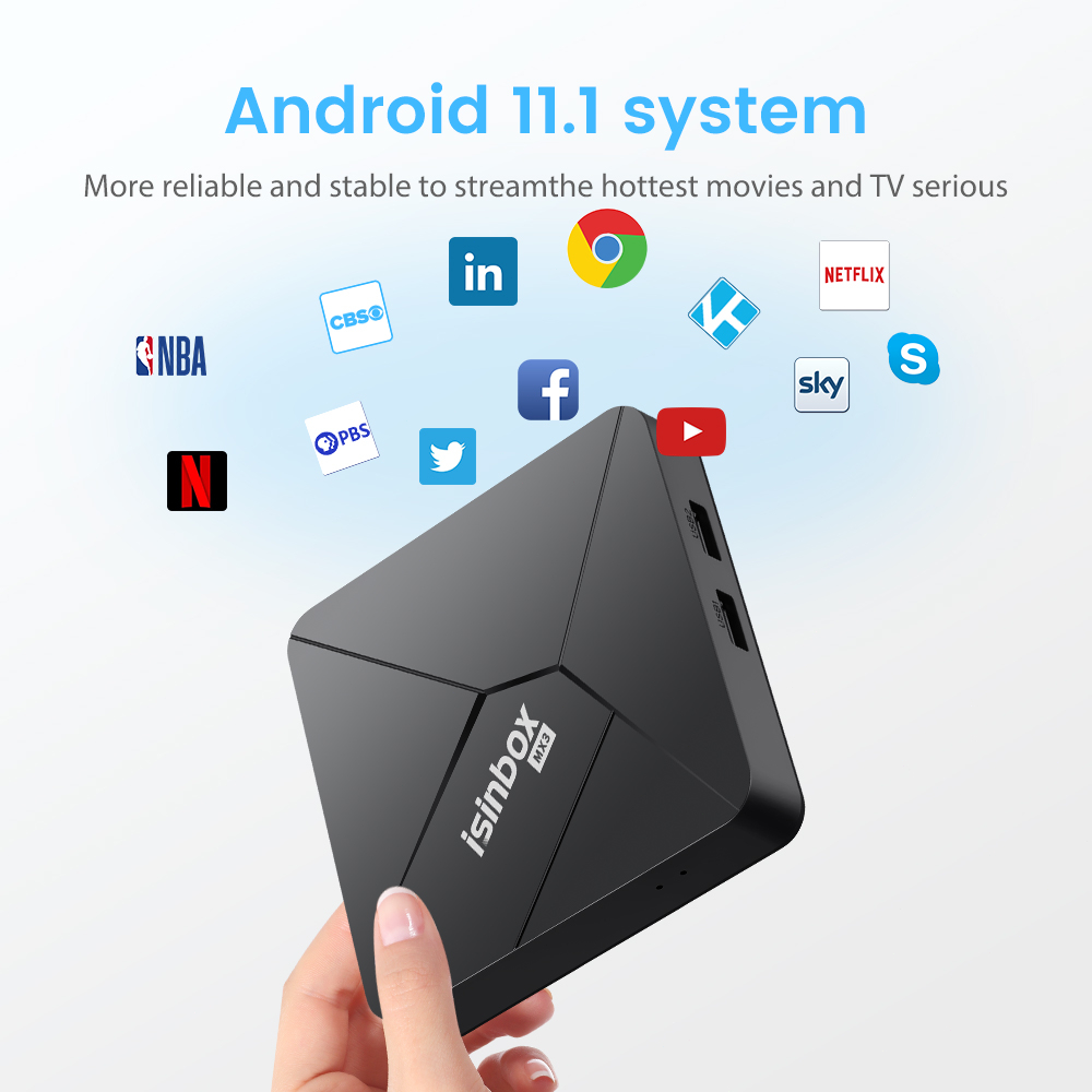 MX3 5G WiFi 4K Android TV Box 8G+128G HD 3D Smart TV Box Home Remote Control Media Player Set Top Box