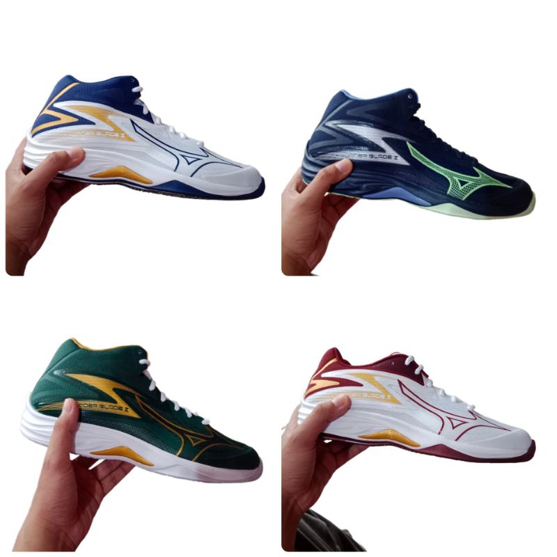 PROMO ORIGINAL Mizuno thunderblade Z Mid low sepatu voli asli volley ori thunder blade