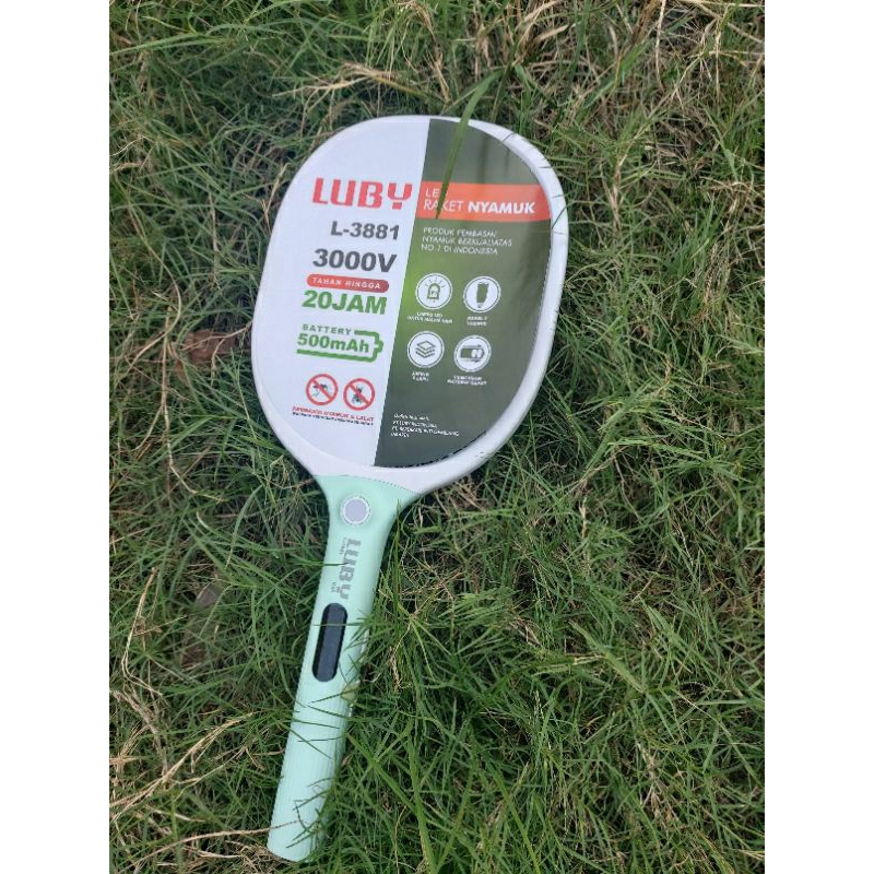 Raket Nyamuk LUBY   3881 /3882 /3883/ 3885 Raket Nyamuk LED plus Kabel Charge
