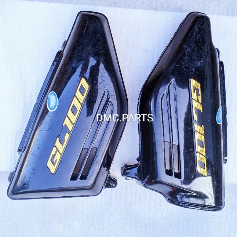 TEMPONG AKI ACCU BOX SAMPING KANAN KIRI HONDA GL100 GL 100 HITAM COVER BODY