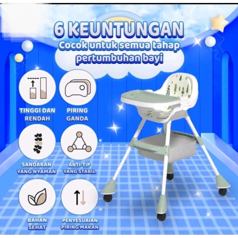 MULTIFUNGSIONAL BABY CHAIR//Kursi Makan Bayi dan Balita Portable