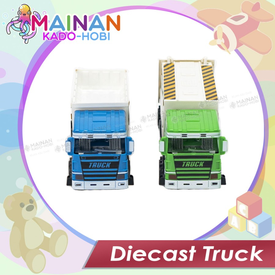 HADIAH KADO MAINAN ANAK LAKI MINIATUR DIECAST TRASH TRUCK KONSTRUKSI