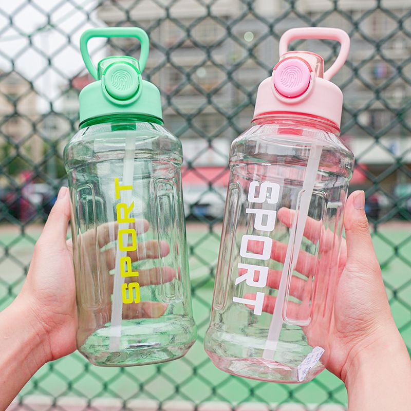 Botol Minum Bening Botol Minum Jumbo Sport HX 743 Kapasitas 1300ml BPA Free