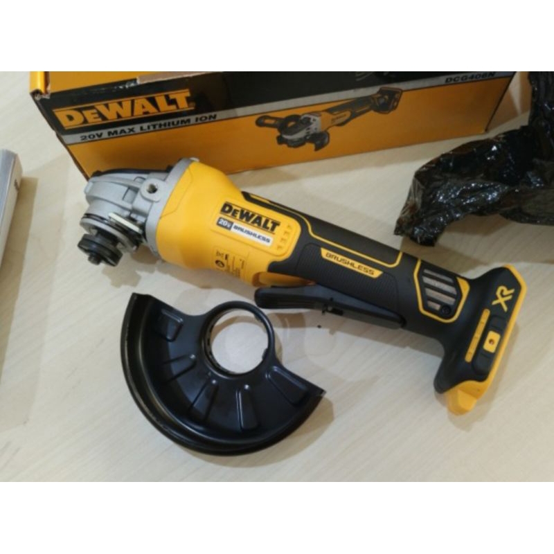 Mesin Gerinda Baterai Brushless DEWALT DCG406N 20V DCG406 Cordless Angle Gurinda cut off Grinder 125