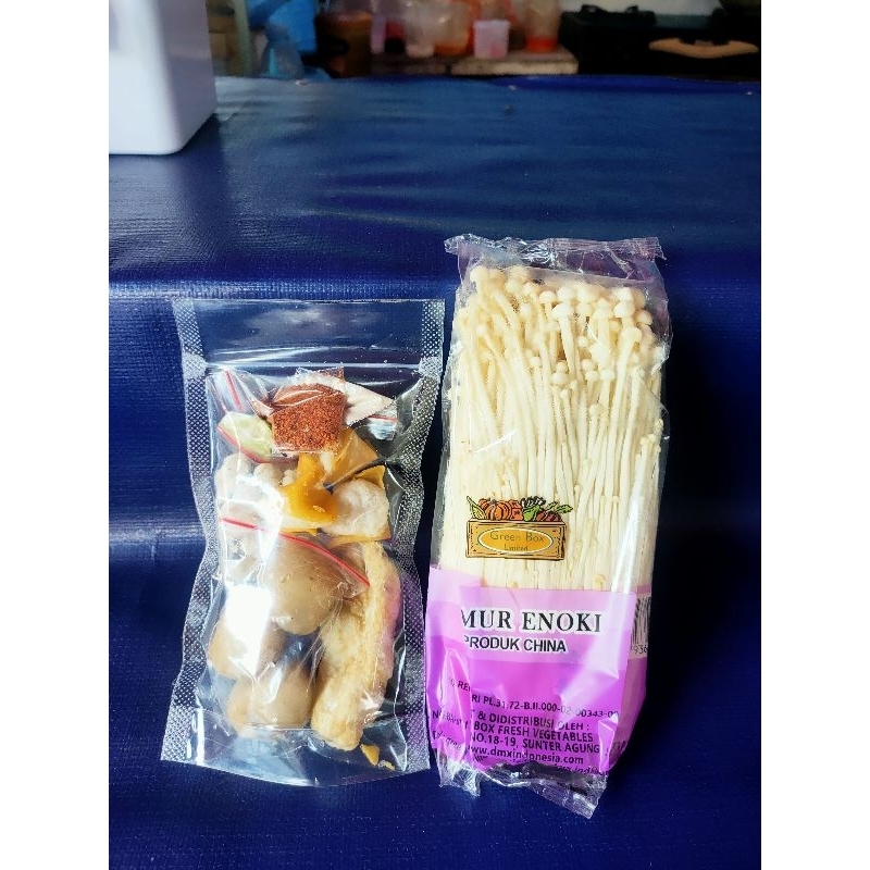 

Boci mix jamur enoki