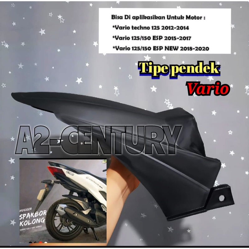OKE SPAKBOARD SPAKBOR KOLONG HUGGER PELINDUNG LUMPUR VARIO TECNO 125 DAN VARIO 150 ( 2015 - 2016 )