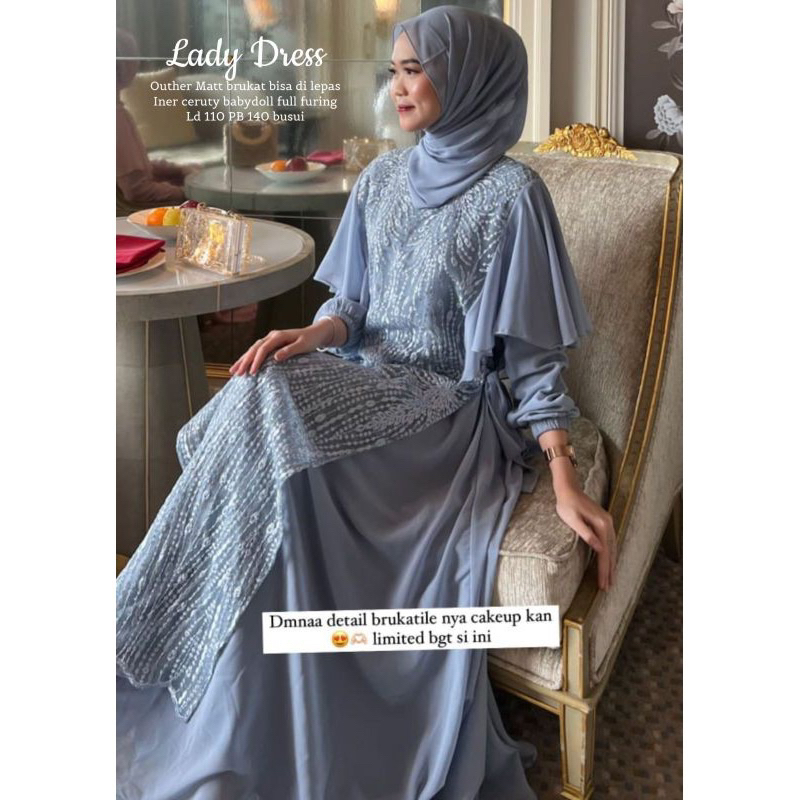 LADY DRESS (LABEL MADANI) READY STOK