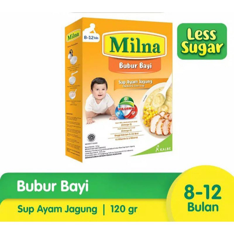 MILNA Bubur Bayi MPASI Bayi 6+ dan 8+ Bulan