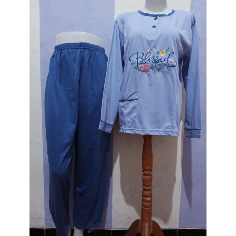 Babydoll PP Amro label putih Lengan Panjang