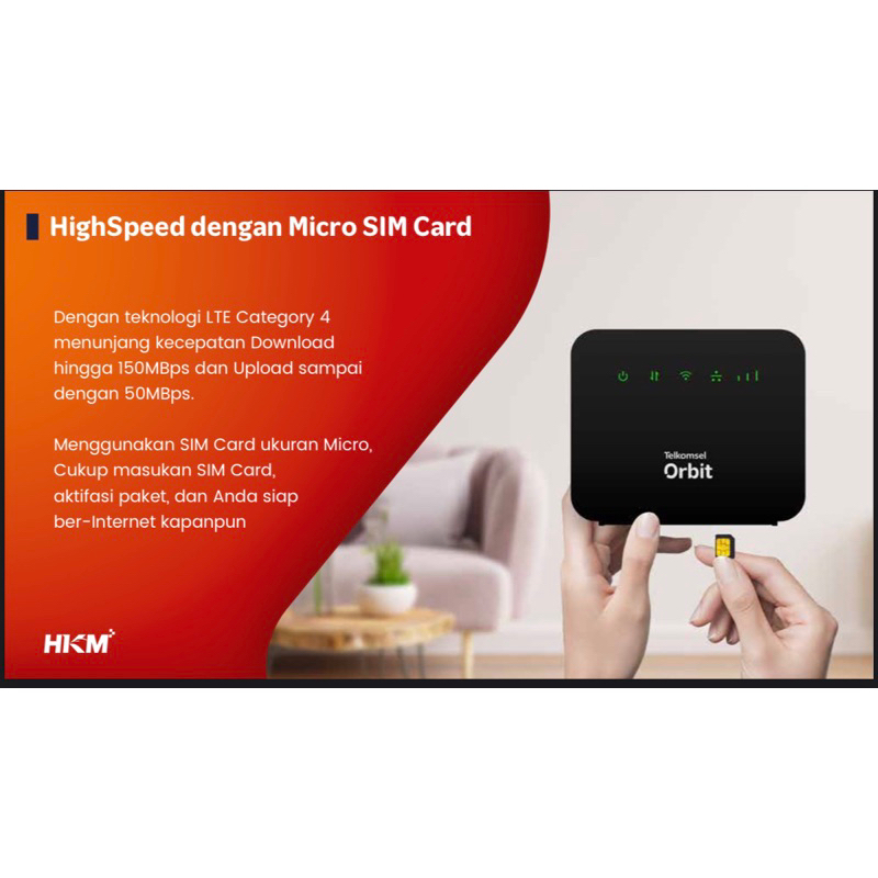 Modem Wifi Home Router 4G Telkomsel Orbit Star Lite UNLOCK Free Kuota