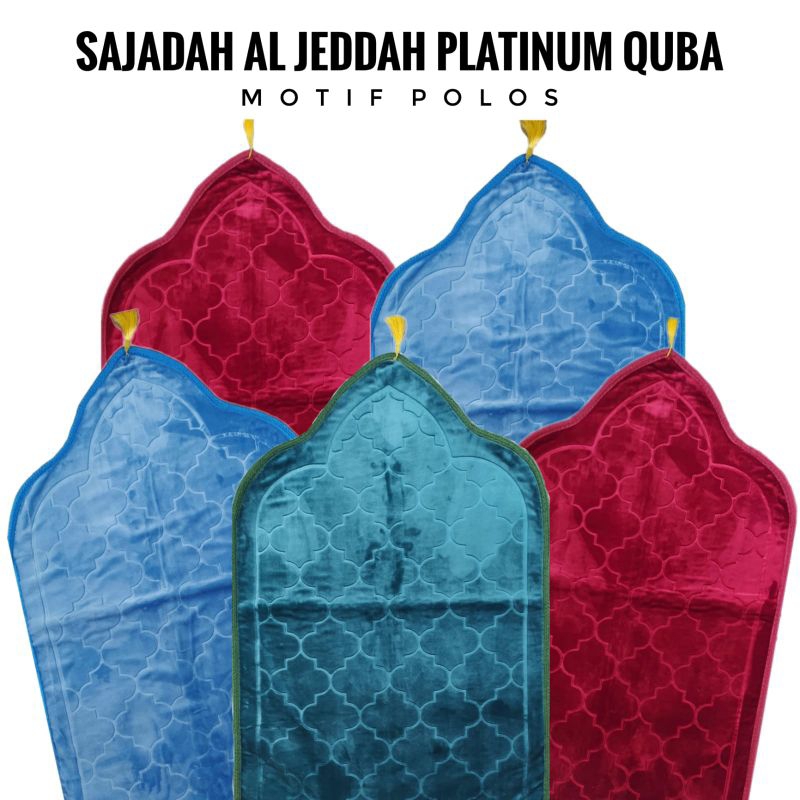 Sajadah Al Jeddah Premium Quba Motif polos Ecer Grosir SN