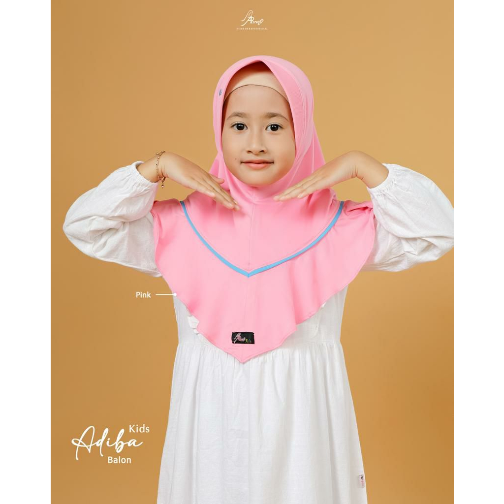 Hijab Adiba Kids Hijab Arrafi terbaru / JIlbab Anak Instan / Hijab Arrafi Anak / Jilbab Jersey Anak