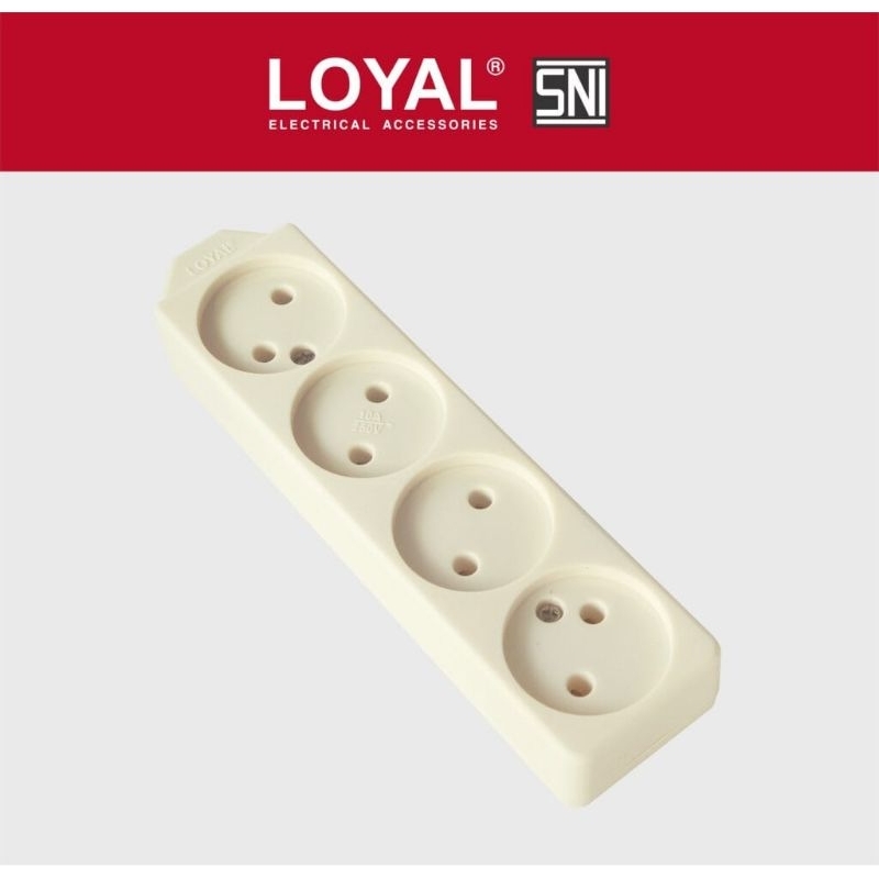 stop kontak loyal lubang 2/4 lubang