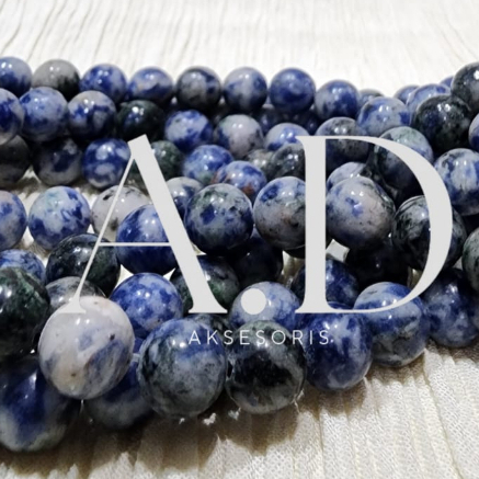 Manik Batu Alam Sodalite 4mm 6mm 8mm 10mm 12mm Beads Stone