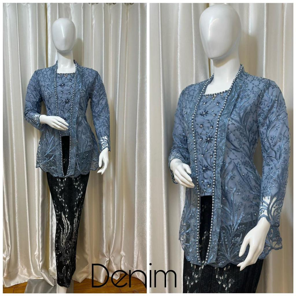 Kebaya Ida Ayu / Kebaya Modern / Tunik Bali / Kebaya Bali / Kutu Baru Payet Bagian Dada / Resleting di Depan / Kebaya Terbaru / OOTD Kekinian / Seragama Pesta Wisuda Nikahan / Busui Friendly