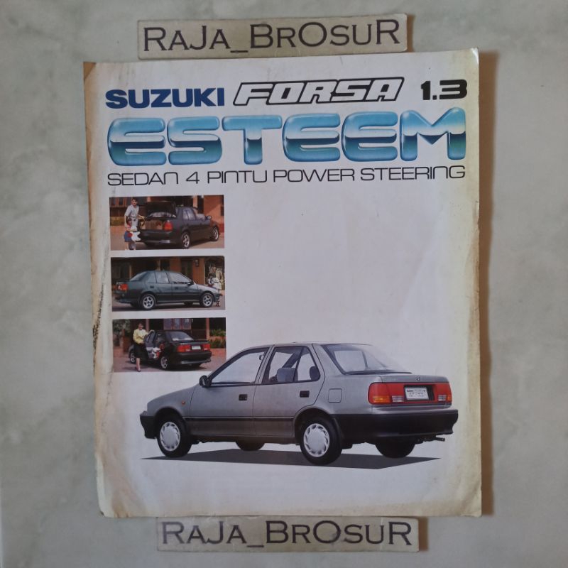 Poster brosur katalog leaflet jumbo jadul lawas Suzuki Forsa Esteem 1.3 1991