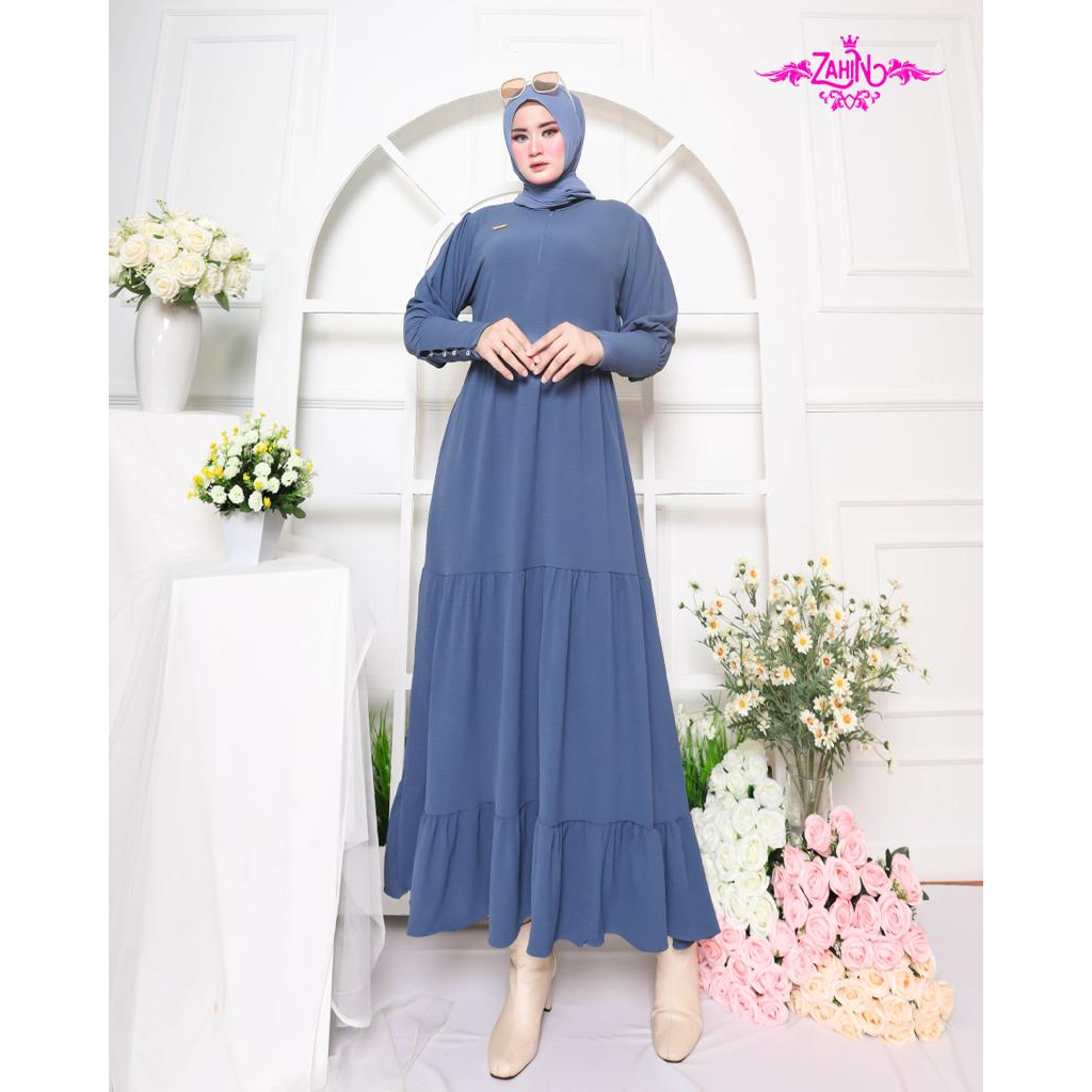 GAMIS POLOS HANITA ZAHIN DAN REYSA SALUR CRINGKLE PREMIUM MODEL TERBARU VIRAL trendy wanita fashionable wear SIMPLE SYARI