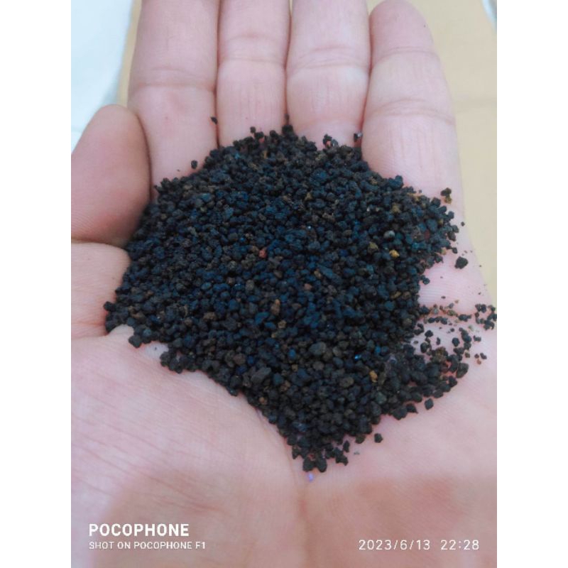 Pasir Malang Hitam Halus No. 0,5 - Pasir Vulkanik Aquascape Aquarium 1 kg