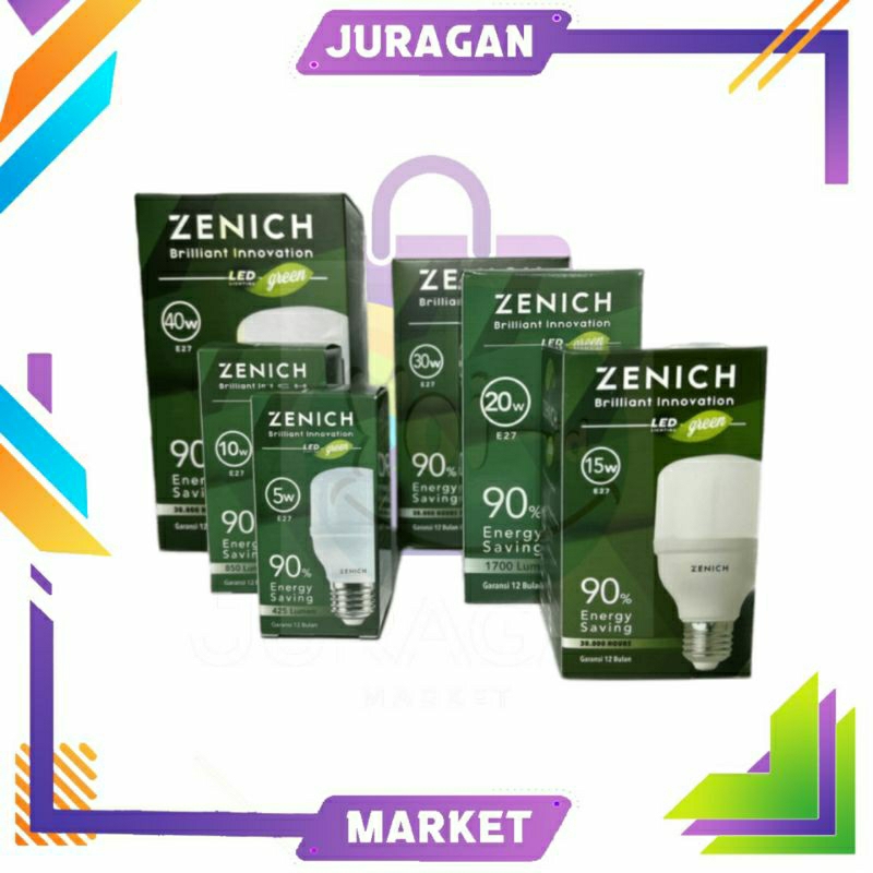 Lampu LED Zenich 10W 10 W 10Watt 10 Watt Garansi 1 Tahun