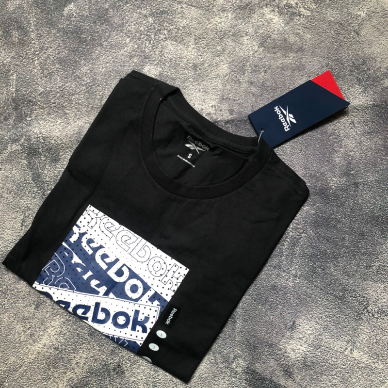 KAOS REEBOK MENS PRIA CASUAL KATUN ORIGINAL RESMI SALE