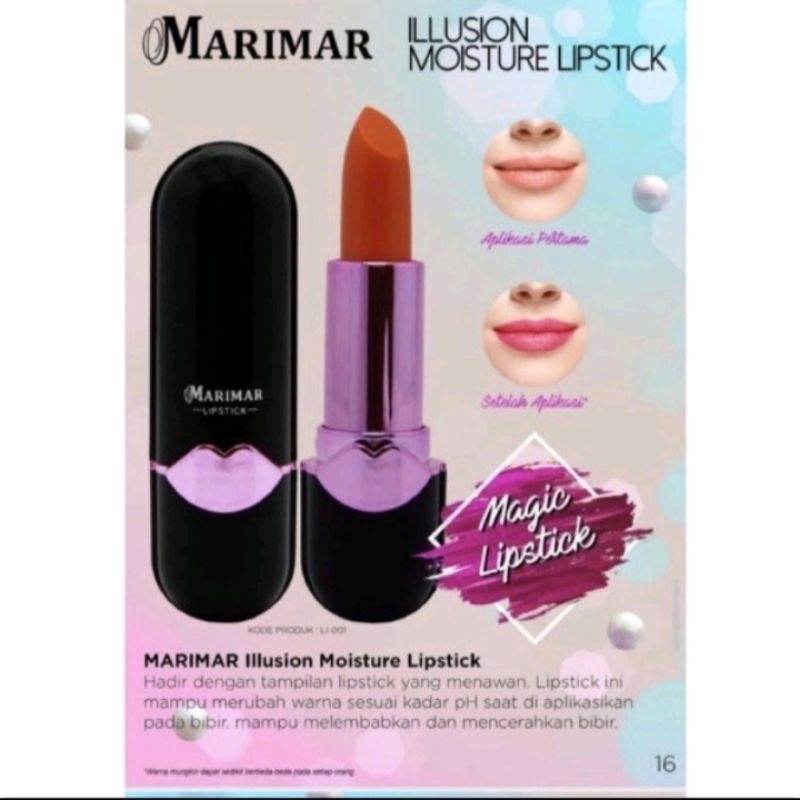 MARIMAR ILUSION MOIST LIPSTIK (MAGIC LIPSTIK)