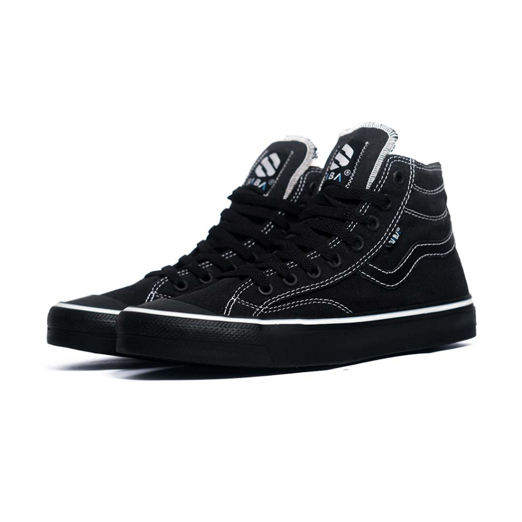 SABA Veloz High Black Cookies - Sepatu Sneakers Casual Pria Wanita