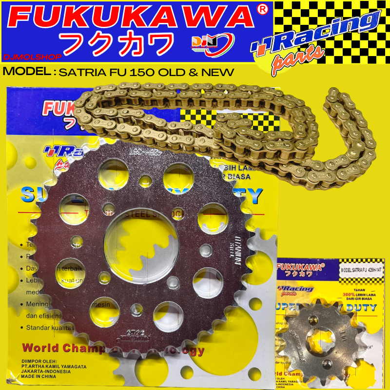 FUKUKAWA GEAR SET RACING MODEL SSS SUZUKI SATRIA FU OLD, SATRIA FU NEW ORIGINAL