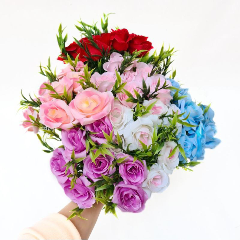 Bunga Mawar Rumput Artificial