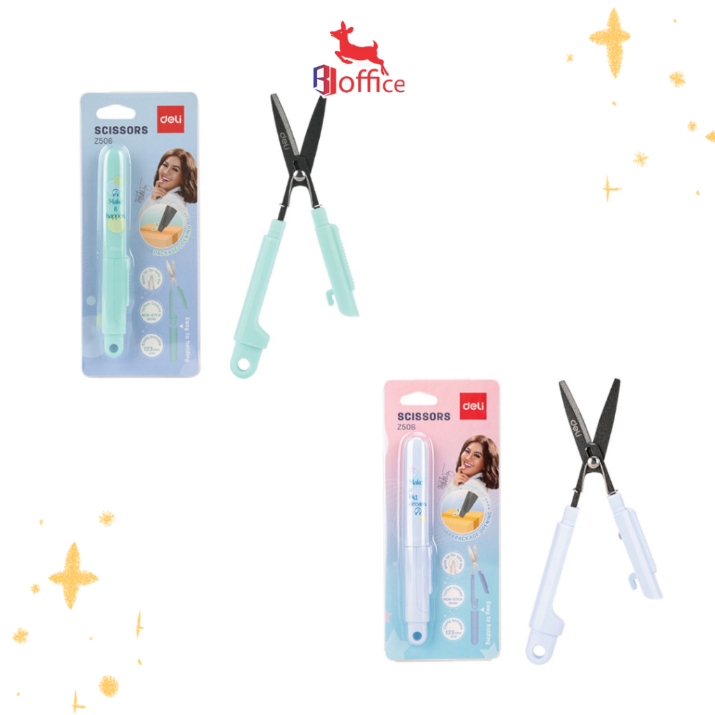 

[DELI X AGNEZ MO] Deli Portable Scissor / Gunting Portabel Lucu CZ506 - Original