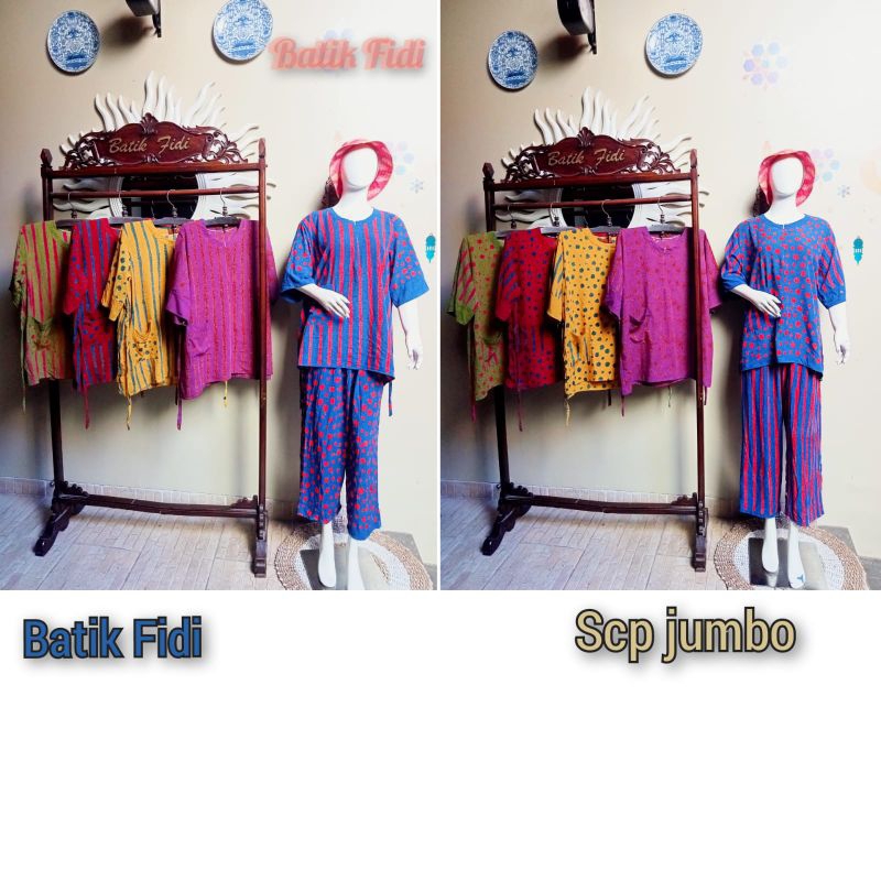 stelan cp jumbo batik fidi pekalongan