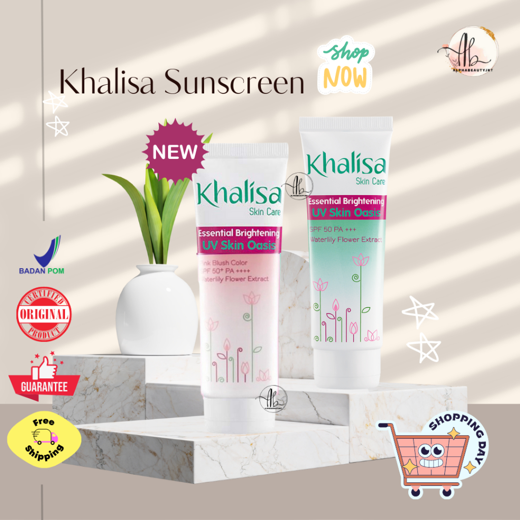 Khalisa UV SKIN OASIS SPF 50 PA+++ 40g/ Sunscreen Khalisa / Sun Screen Khalisa Essential Brightening