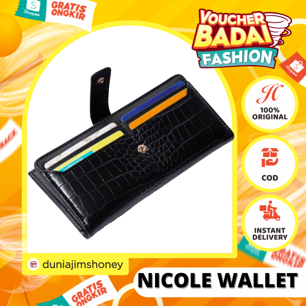 JIMS HONEY NICOLE WALLET DOMPET PANJANG WANITA ORI GARANSI