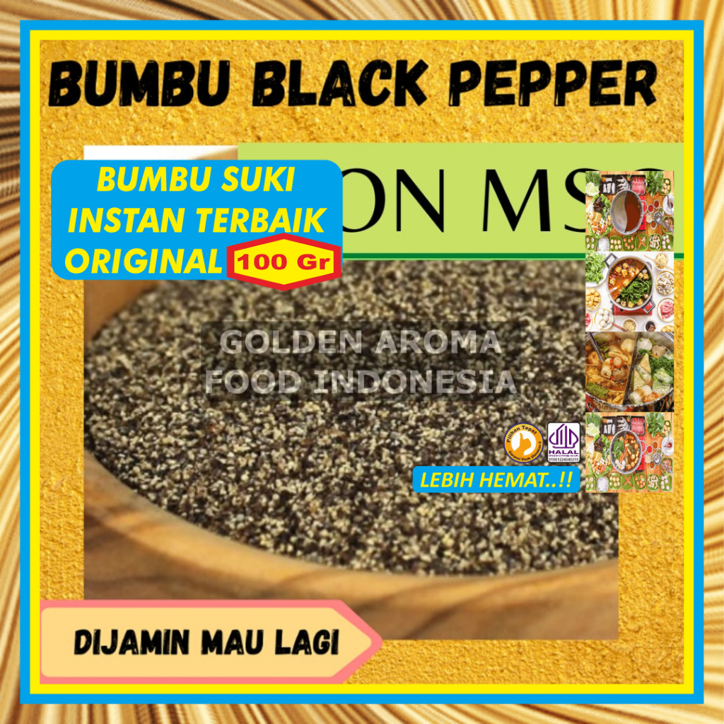 

Bumbu Hotpot Instan Lada Hitam Non MSG 100Gr Sample Rasa Black Pepper Kecil Tanpa MSG Kecil Halal Suki Steamboat Shabu Sabu Kuah Soup Original Stemboat Steambot Steamboot Sukiyaki Grill Bakar Instant Gafi Murah Enak Terbaik Premium Promo Rekomendasi