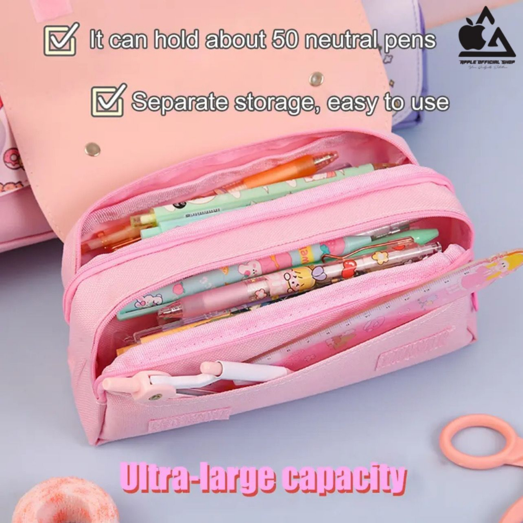 Kotak Pensil Lucu Anak 3D Squishy Cat Kucing Perempuan Cewek Tempat Pensil Unik Pencil Case Souvenir Gift Hadiah Ultah