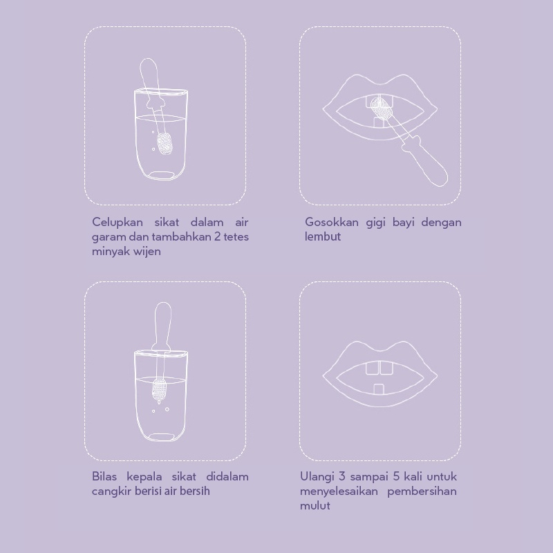 Sikat Lidah Bayi Silikon Lembut Sikat Gigi Bayi Pembersih Lidah Bayi 3 In 1 Sikat Gigi Jari Silicon
