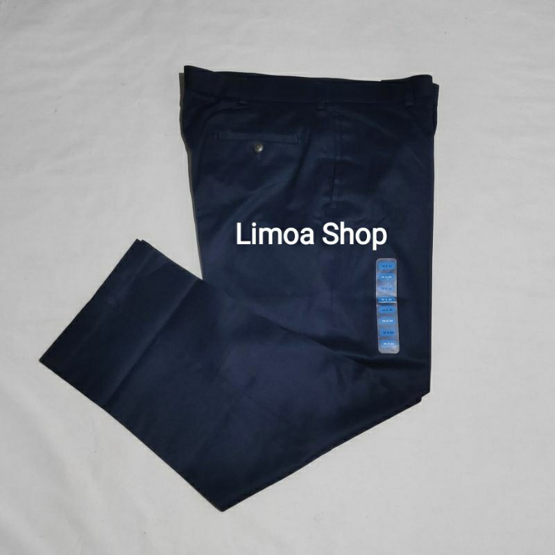 Celana Branded / Eksport Navy Katun Tebal, Besar, Longgar  BLD 03