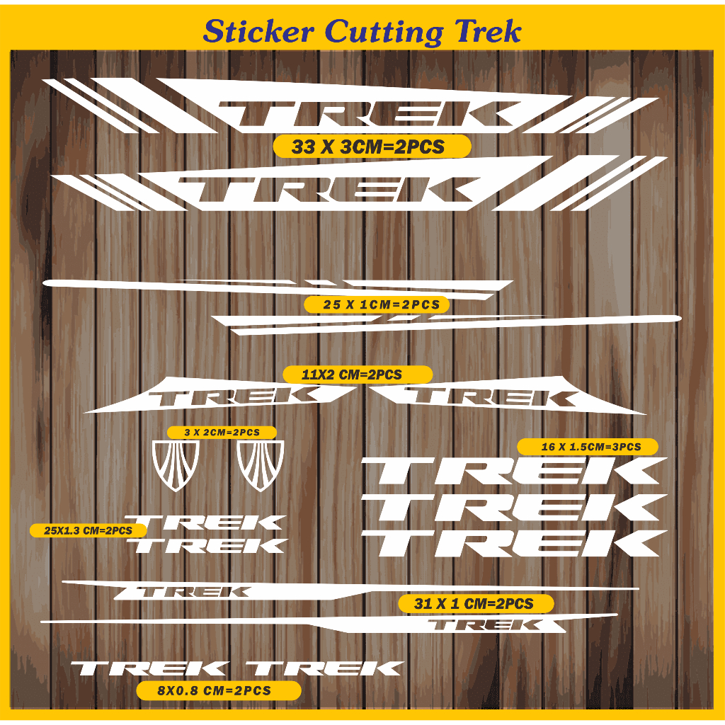 sticker sepeda/cutting sticker frame sepeda trek shimano
