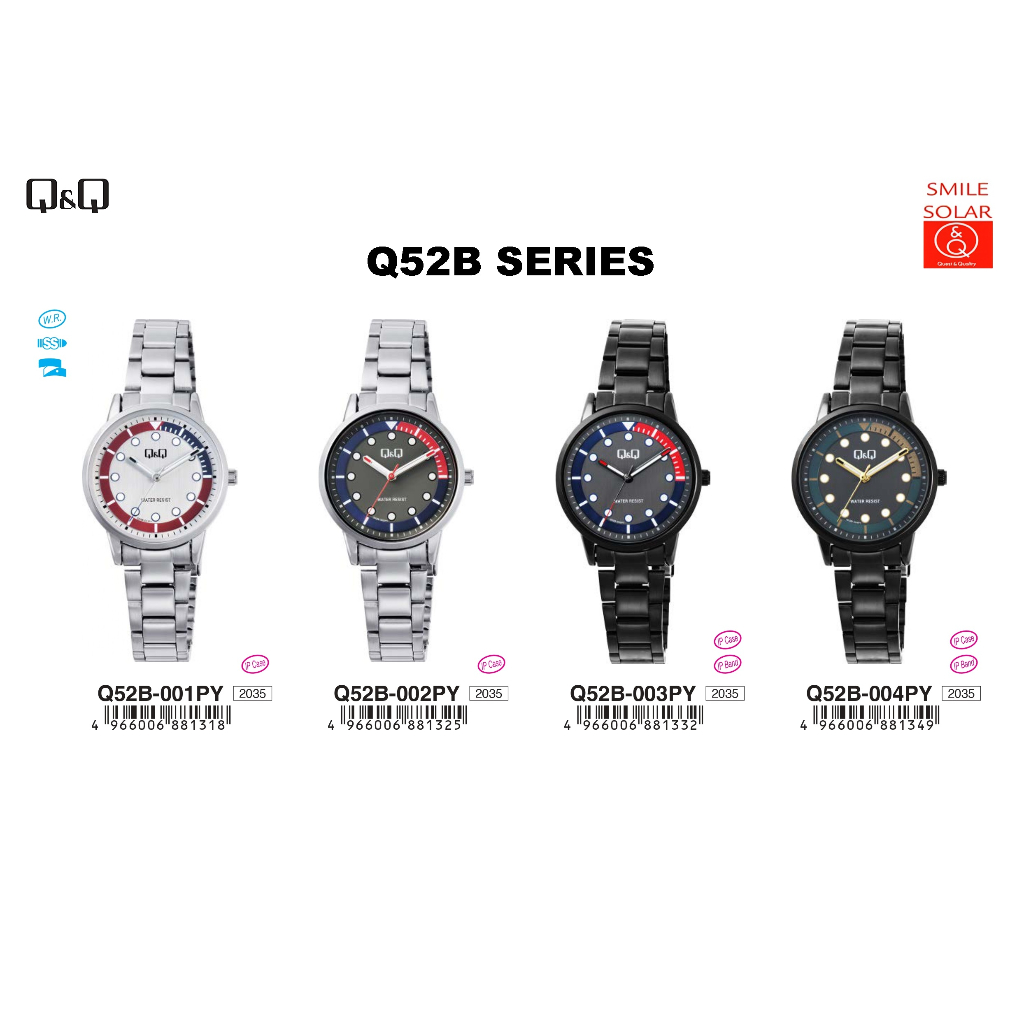 Q&amp;Q Original Jam Tangan Wanita Analog - Q52B QB83J032Y Series