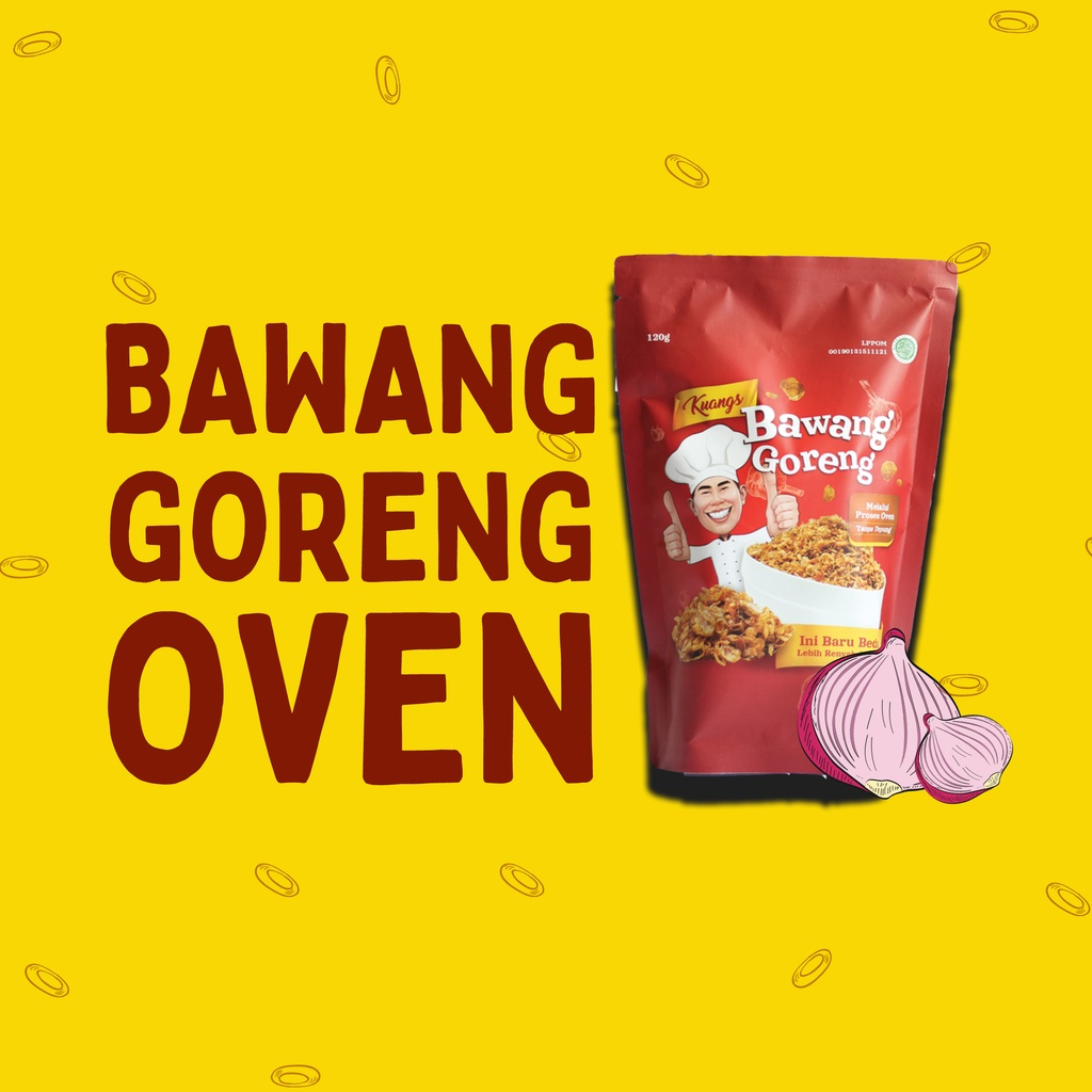 

Kuang Bawang Goreng Proses Oven 120gram Makanan