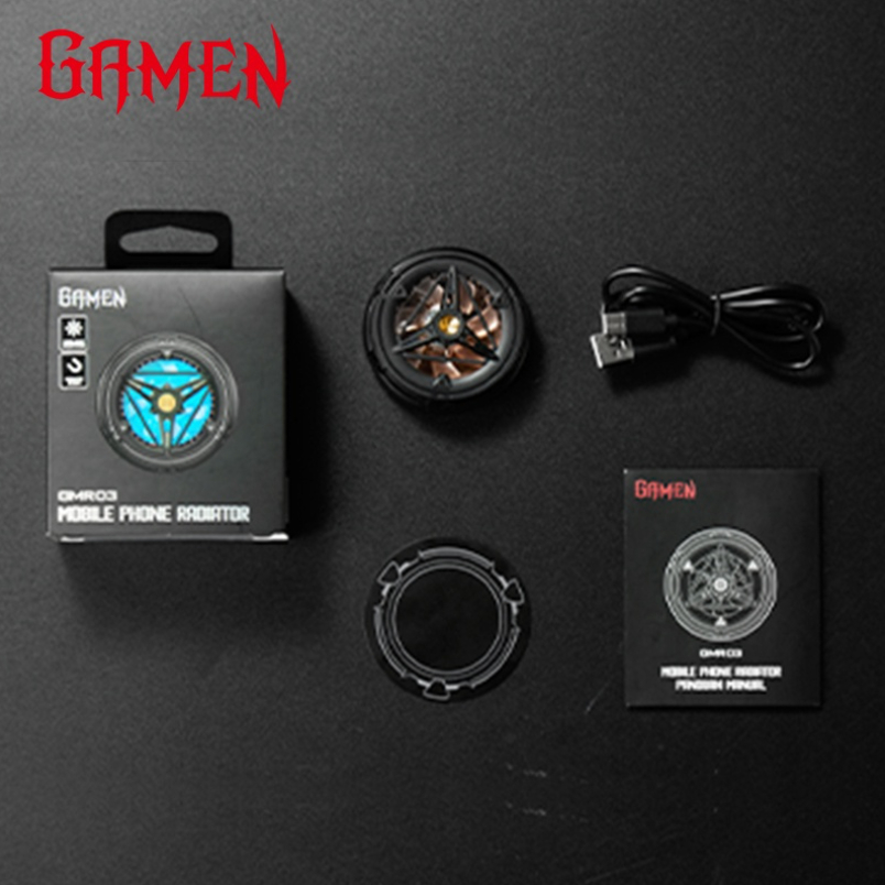 GAMEN Fan Cooler Mobile Phone Pendingin HP Super Cooling Fan Gaming GMR03 Membuang Panas dalam 1 Detik Original - Garansi 1 tahun