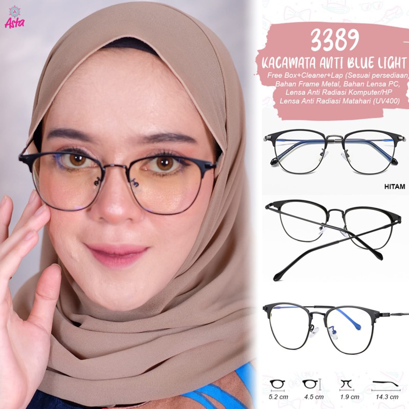 Kacamata Anti Blue Light Kode 3389