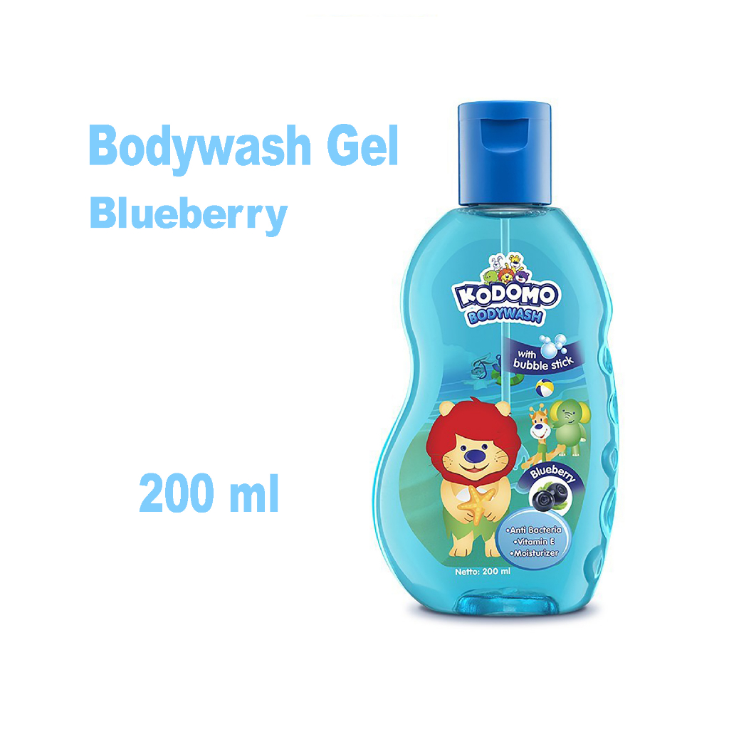 Kodomo Bodywash Shower Gel Orange / Cherry / Strawberry / Blueberry Botol 200ml - Sabun Mandi Anak