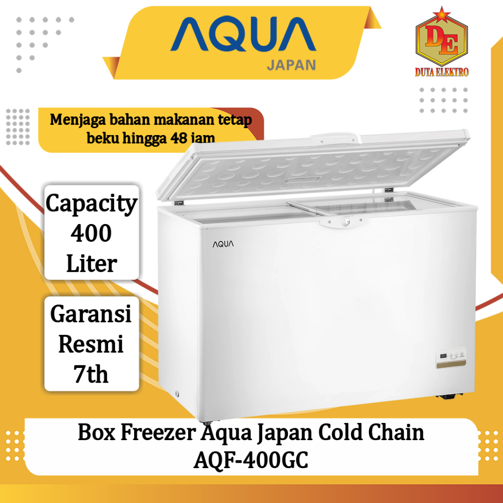 Box Freezer Aqua Japan AQF 400 GC Chest Freezer Cold Chain 400 Liter