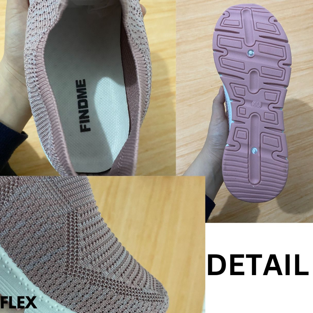SEPATU SNEAKERS WANITA CANTIK SIMPLE NYAMAN GAYA SPORT BAHAN FLYKNIT IMPORT FLEX